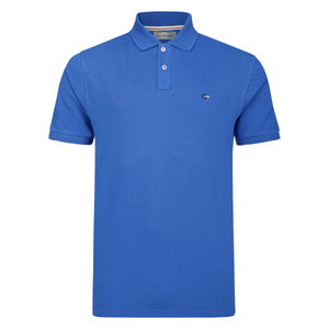 Mens Cotton Pique Polo Shirt - Indigo