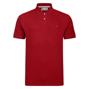 Mens Cotton Pique Polo Shirt - Marooon