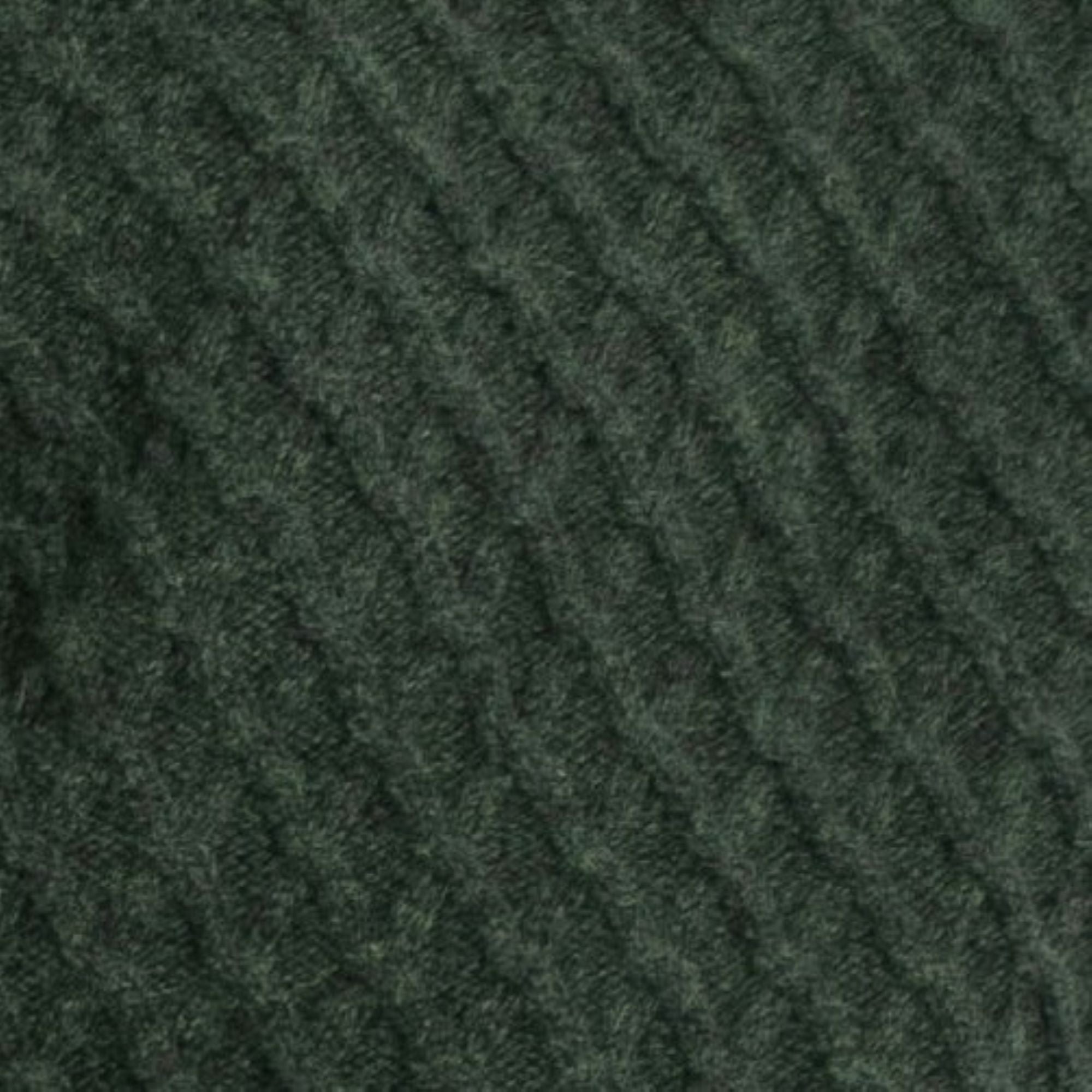 Mens Patterned Quarter Zip Jumper - Forestgreen