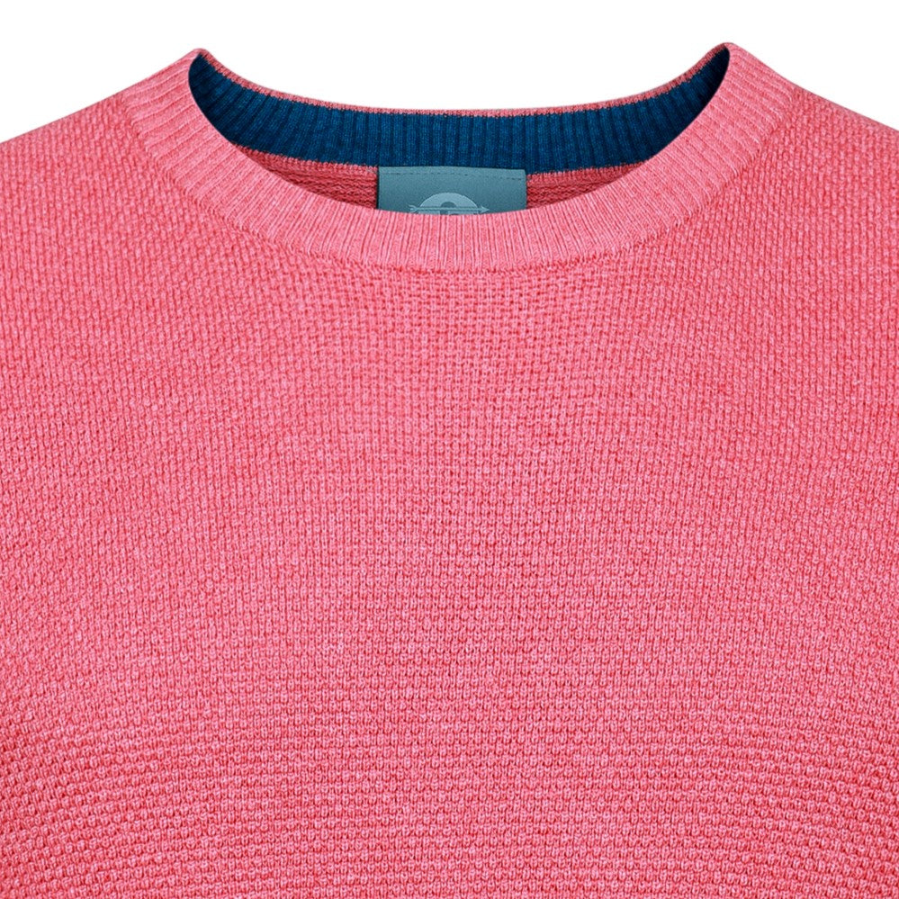 Peter Gribby Premium Combed Cotton Crew Neck Jumper - Coral