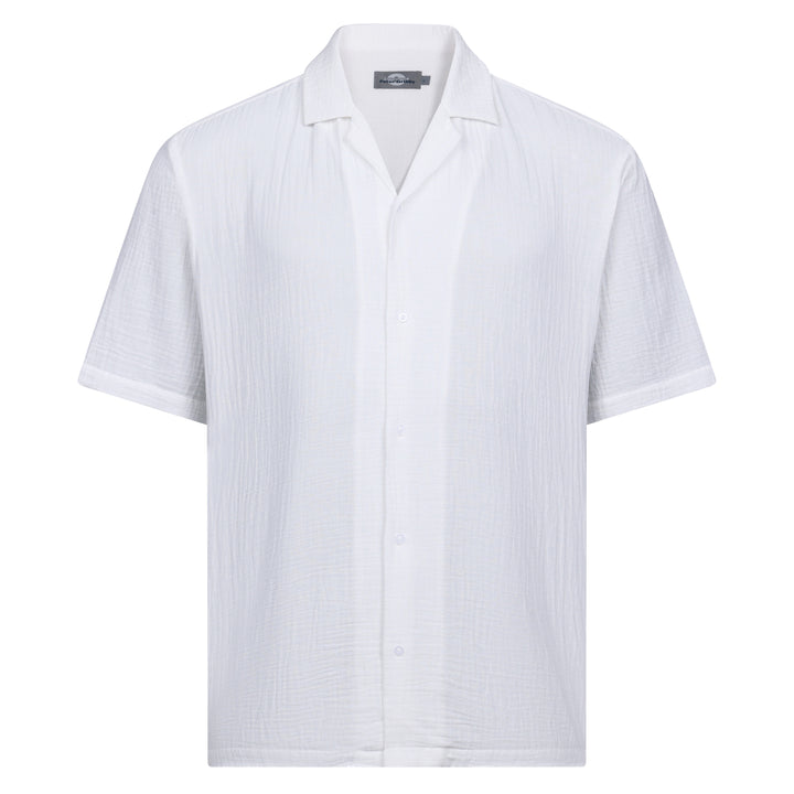 Peter Gribby Short Sleeve Textured Revere Shirt