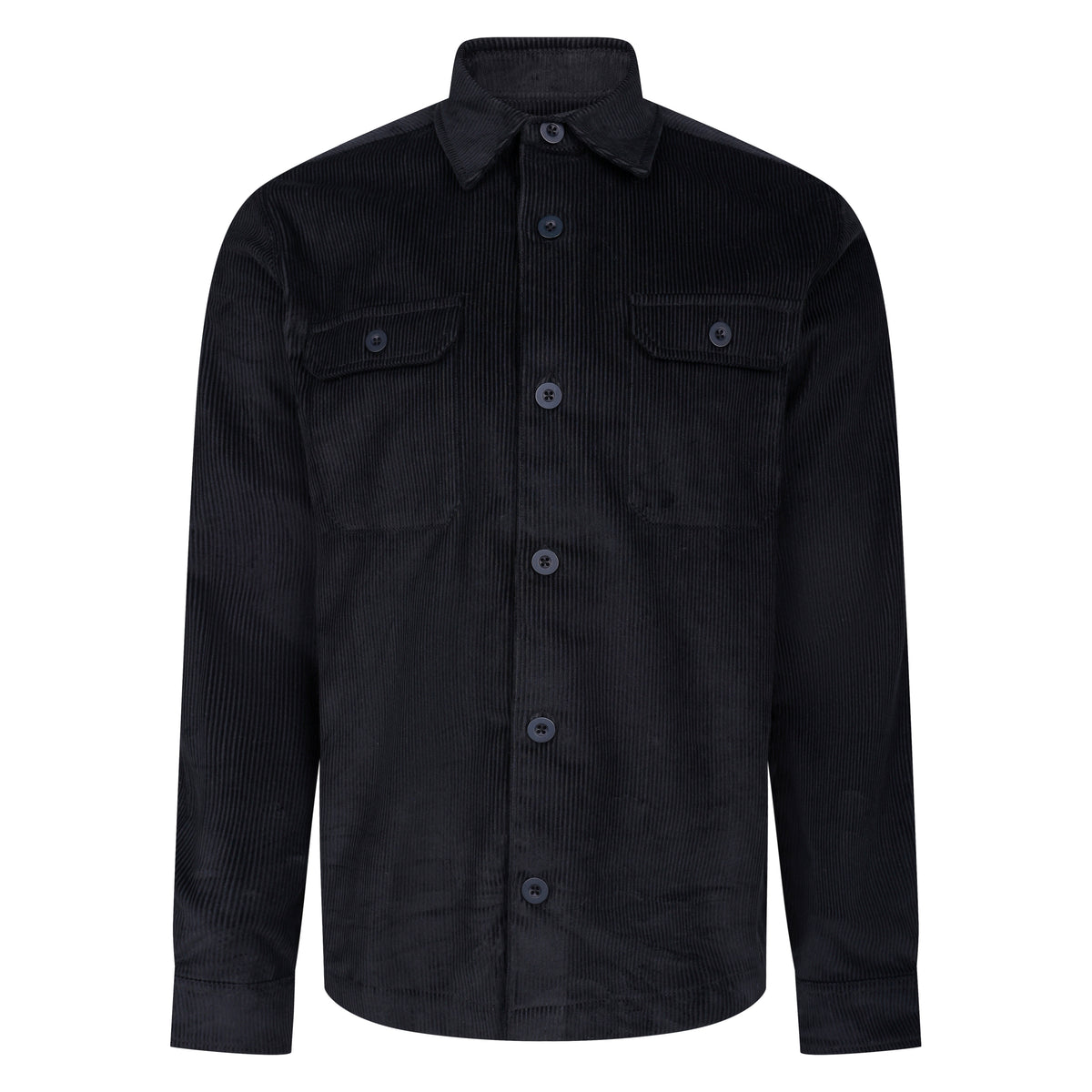 Mens Cord Shacket - Black