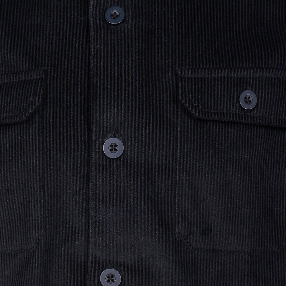 Mens Cord Shacket - Black