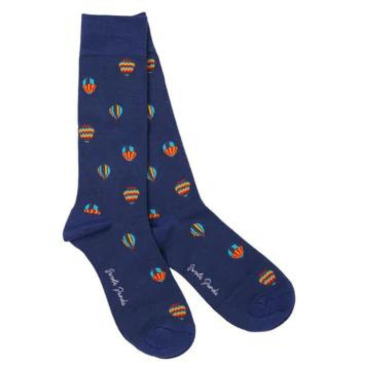 Swole Panda Bamboo Socks - Hot Air Balloon