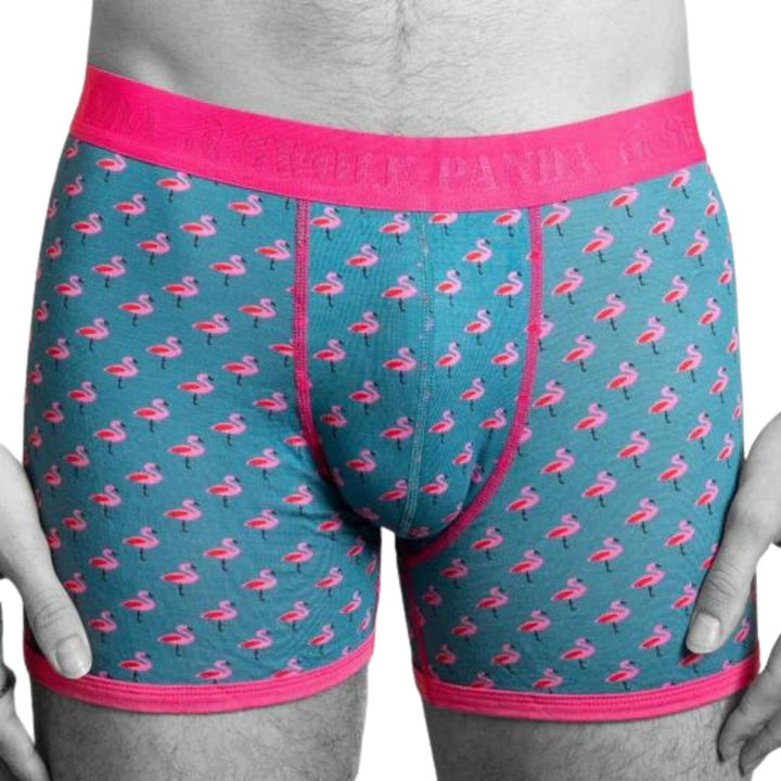 Swole Panda Flamingo Bamboo Boxers