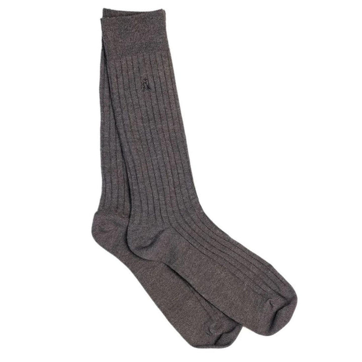 Swole Panda Bamboo Marl Grey Socks