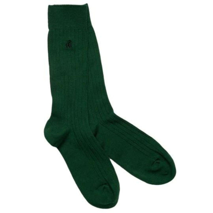 Swole Panda Bamboo Socks - Racing Green